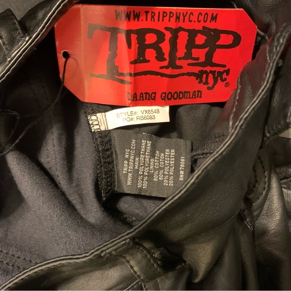 COPY - NWT Tripp NYC Vegan Leather Deville Jean - Picture 7 of 9